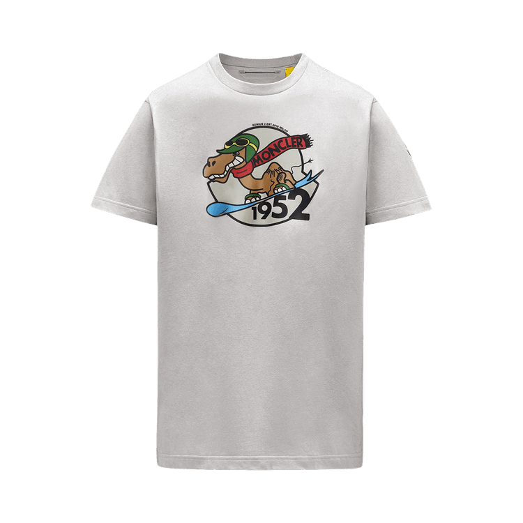 2 Moncler Snowboard Camel Motif T-Shirt 'Iridescent White'