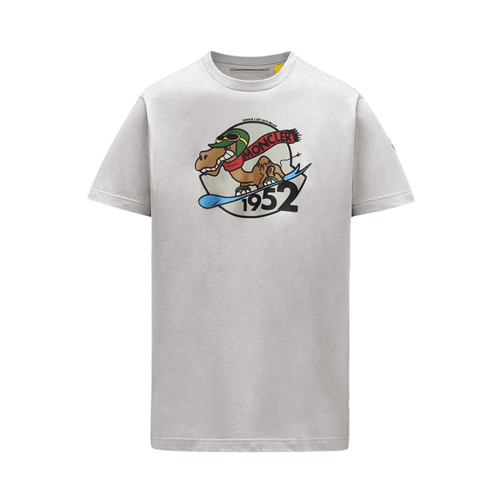 2 Moncler Snowboard Camel Motif T-Shirt 'Iridescent White'