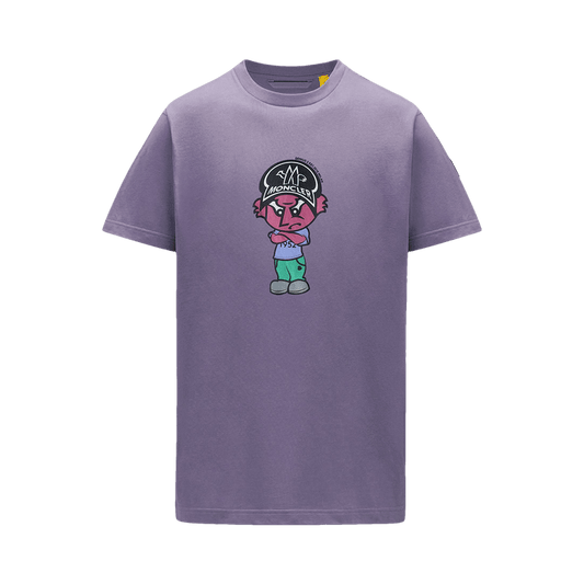 2 Moncler Cartoon Motif T-Shirt 'Violet'