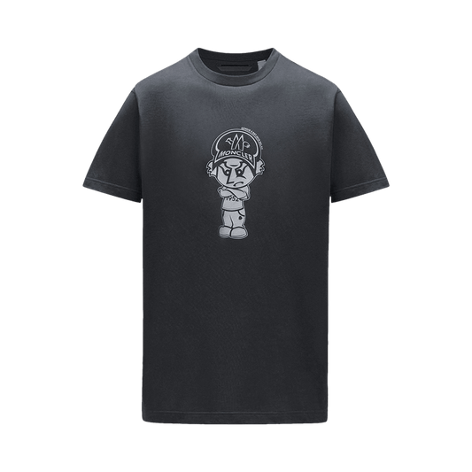 2 Moncler Cartoon Motif T-Shirt 'Black'