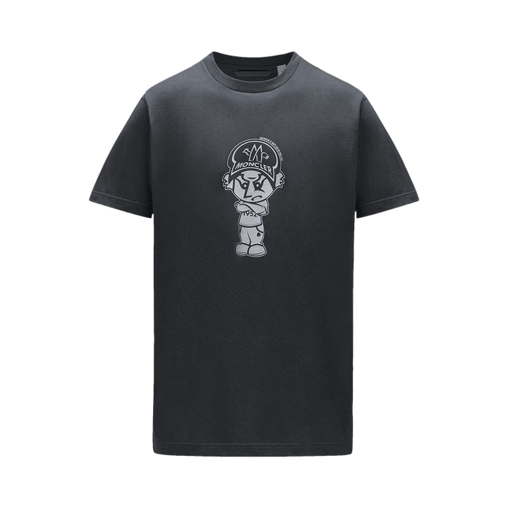2 Moncler Cartoon Motif T-Shirt 'Black'