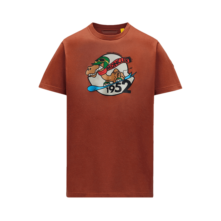 2 Moncler Snowboard Camel Motif T-Shirt 'Orange Ochra'