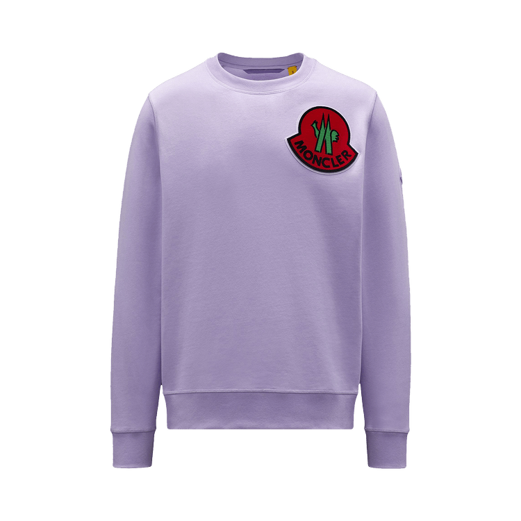 2 Moncler Crewneck Patch Sweater 'Violet'