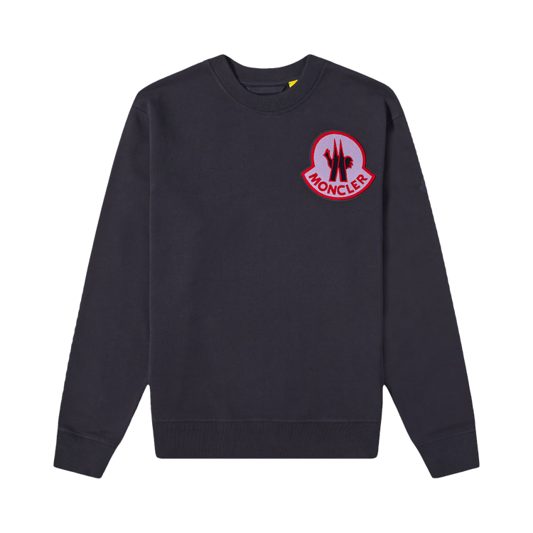 2 Moncler Crewneck Patch Sweater 'Night Blue'
