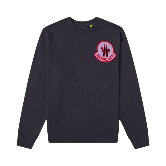 2 Moncler Crewneck Patch Sweater 'Night Blue'