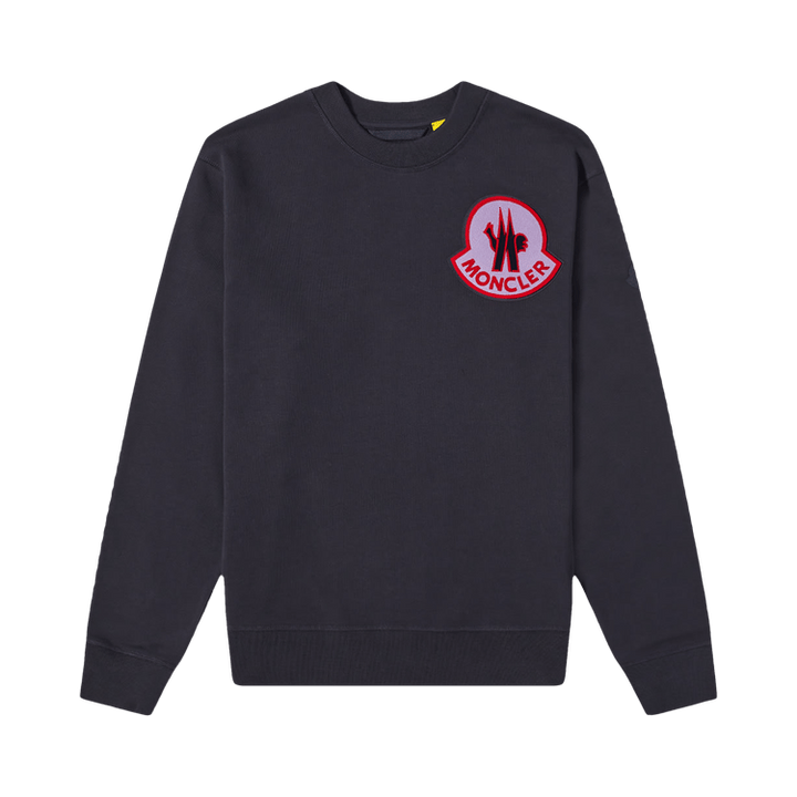 2 Moncler Crewneck Patch Sweater 'Night Blue'