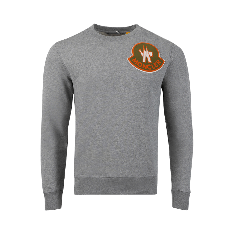 2 Moncler Crewneck Patch Sweater 'Black Graphite'