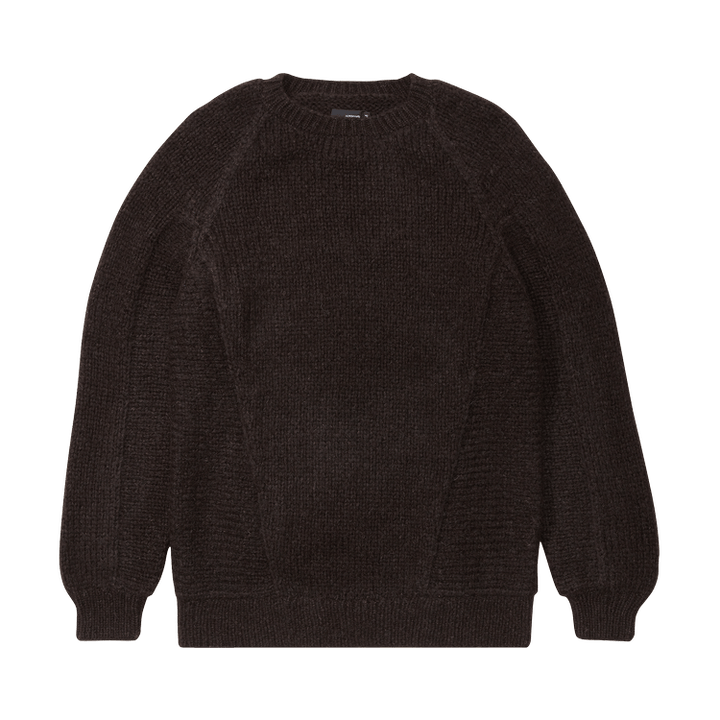 Acronym Hand-knit Babyllama Air Jet Wool Crewneck Sweater 'Braun'