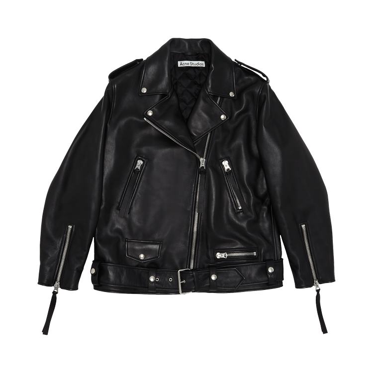 Acne Studios Oversized Biker Jacket 'Black'