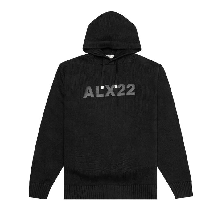 1017 ALYX 9SM Logo Knit Hooded Sweater 'Black'