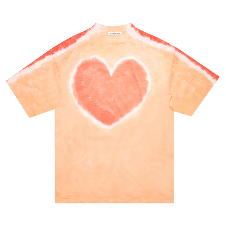 Acne Studios Tie Dye Heart T-Shirt 'Orange/Coral'