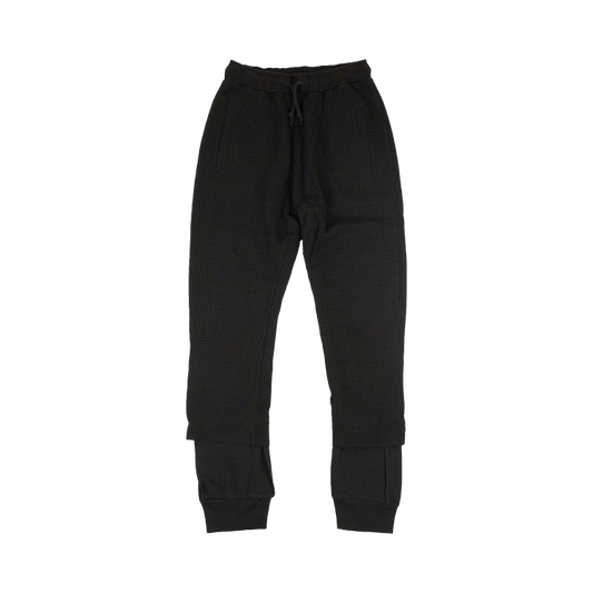 424 Waffle Ribbed Sweatpants 'Black'