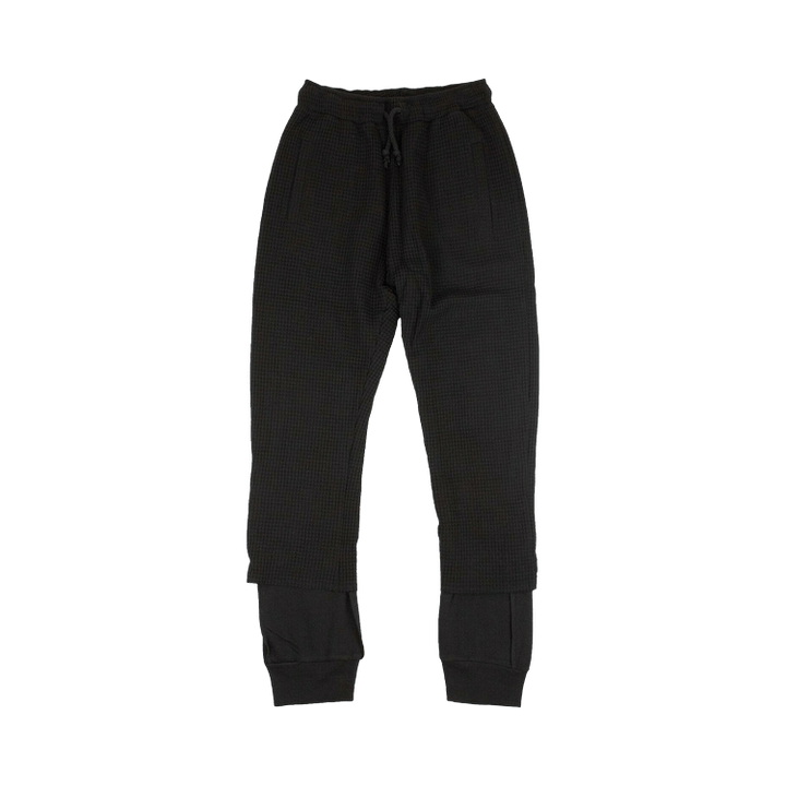 424 Waffle Ribbed Sweatpants 'Black'