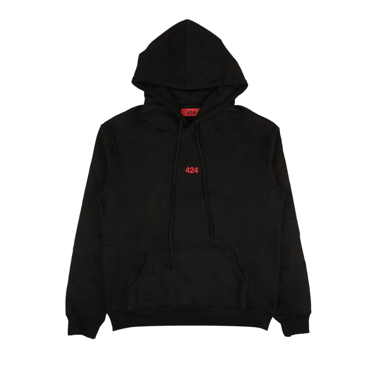 424 Logo Hoodie Sweatshirt 'Black/Red'