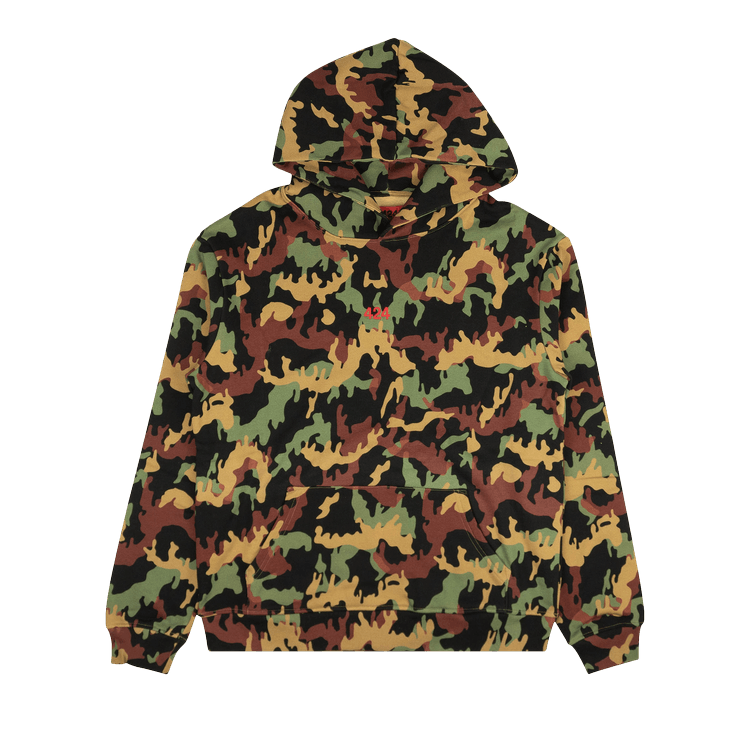 424 Camo Logo Hoodie 'Black/Brown/Green'