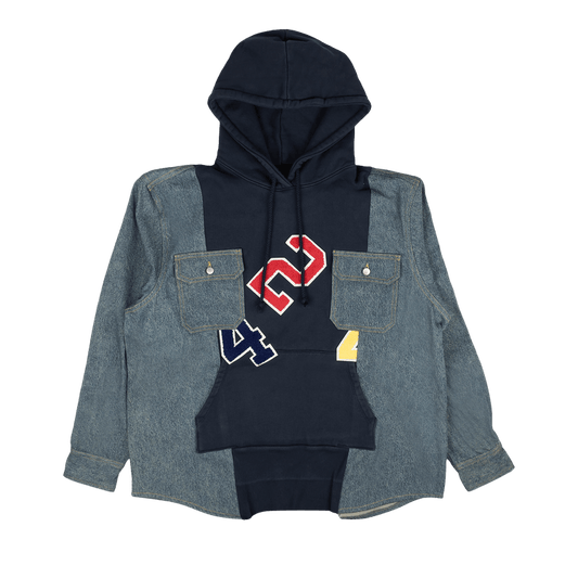 424 Logo Patch Hoodie Sweatshirt 'Blue/Denim'