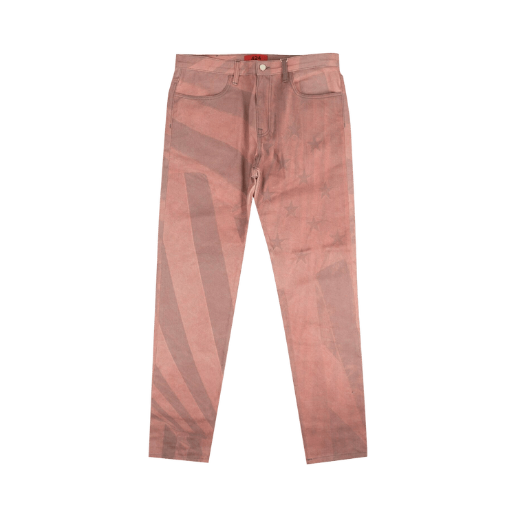 424 American Flag Denim Jeans 'Pink'