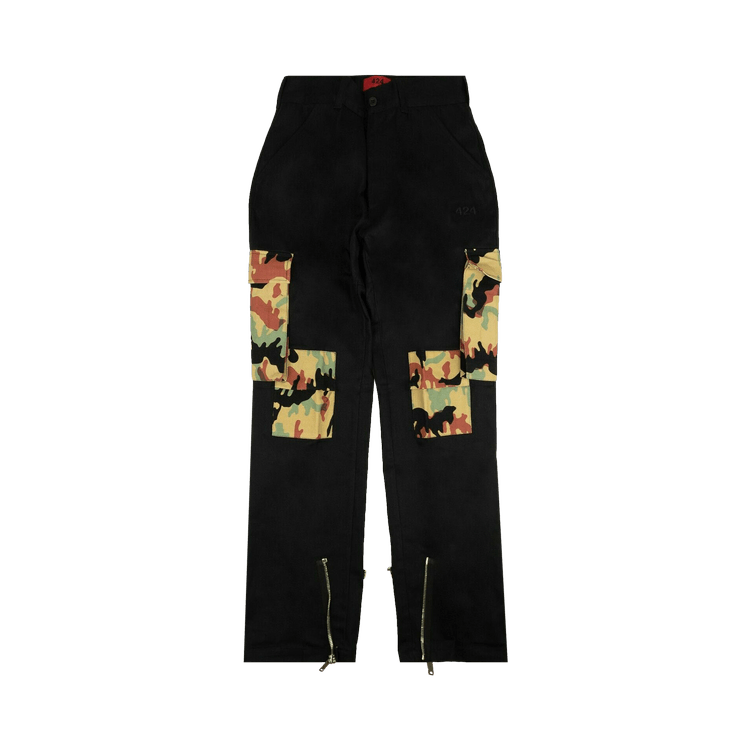424 Camo Cargo Pants 'Black/Brown/Green'