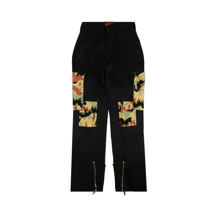 424 Camo Cargo Pants 'Black/Brown/Green'