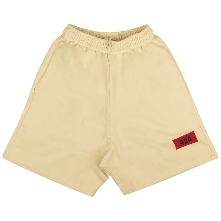 424 Logo Patch Sweat Shorts 'Cream'