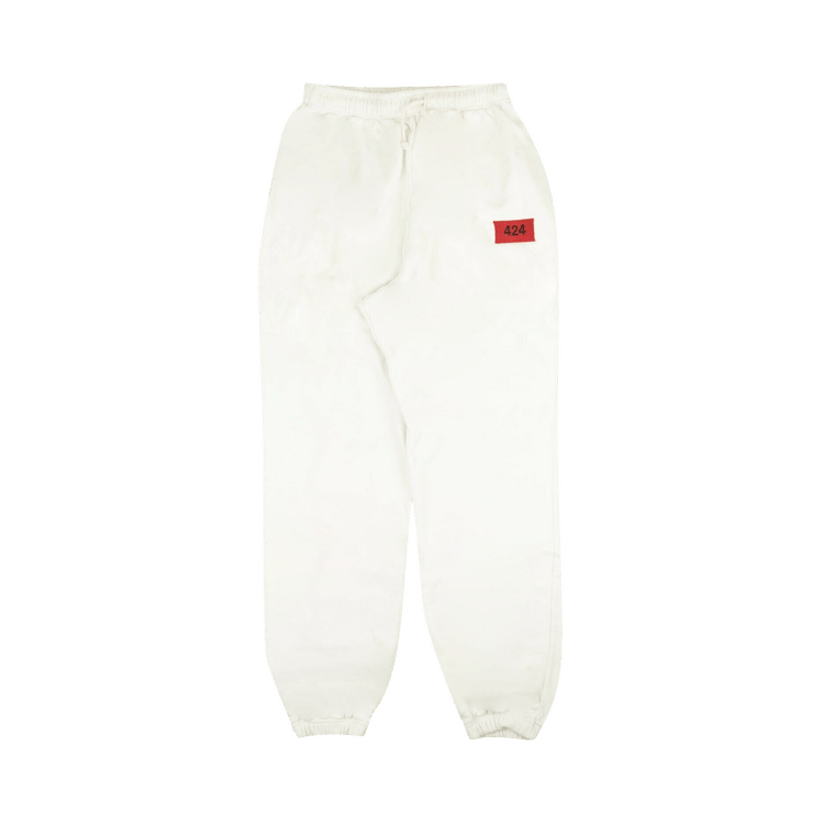 424 Logo Patch Sweatpants 'Off White/Red'