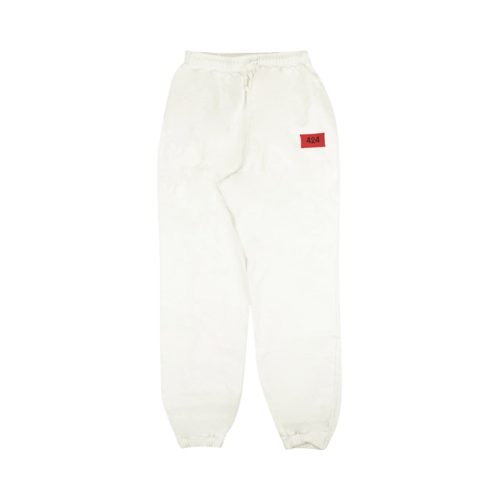 424 Logo Patch Sweatpants 'Off White/Red'