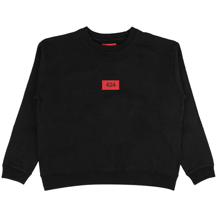 424 Logo Patch Crewneck 'Black/Red'