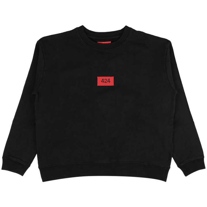 424 Logo Patch Crewneck 'Black/Red'