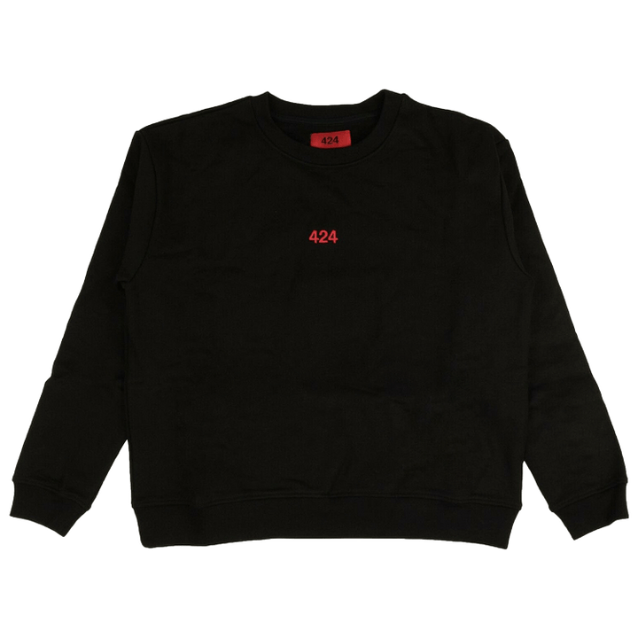 424 Logo Pullover Hoodie Sweatshirt 'Black'