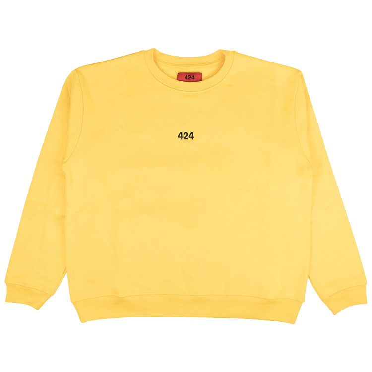 424 Logo Pullover Hoodie Sweatshirt 'Yellow'