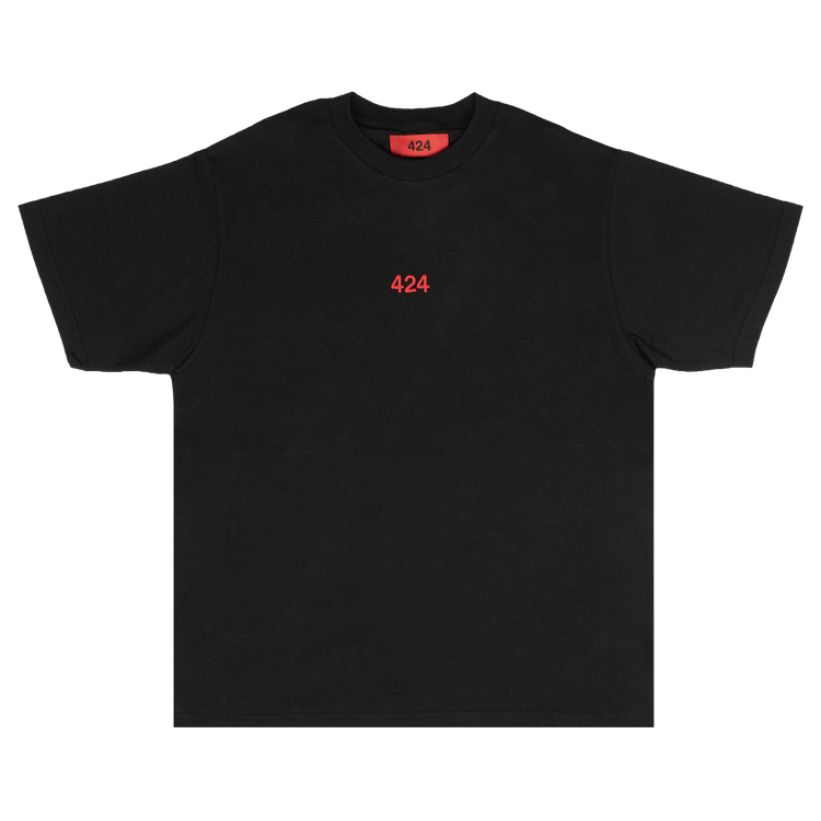424 Logo Cotton Short-Sleeve T-Shirt 'Black'