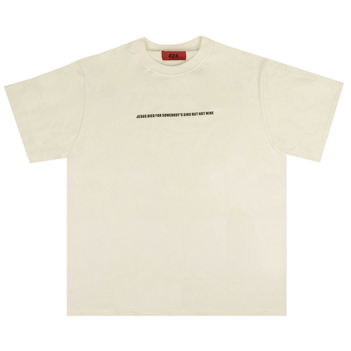 424 Short-Sleeve Jesus Died T-Shirt 'White'