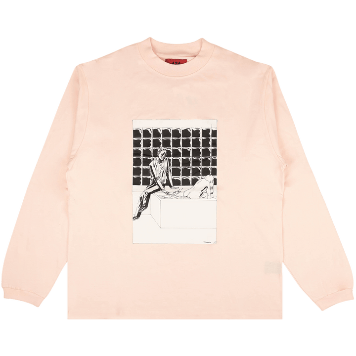 424 Long-Sleeve Graphic T-Shirt 'Pink'