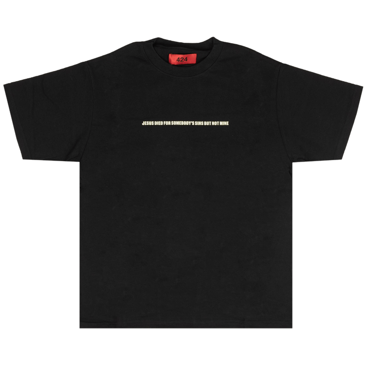 424 Short-Sleeve Jesus Died T-Shirt 'Black'
