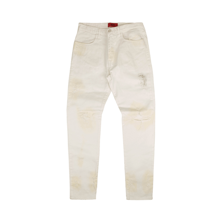 424 Distressed Denim Jeans 'White'