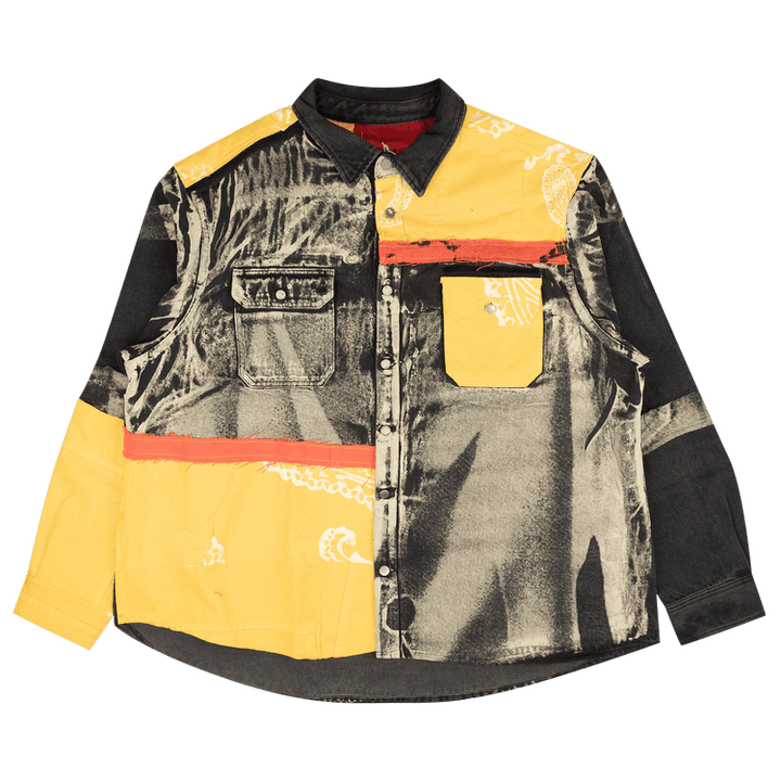 424 Reworked Button Down Work Shirt 'Multicolor'