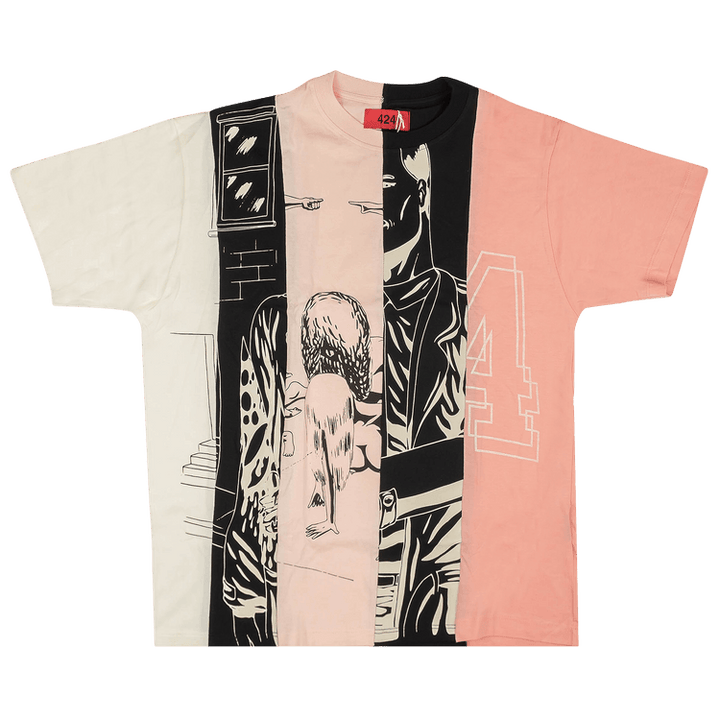 424 Reworked Short-Sleeve T-Shirt 'Pink/Multicolor'