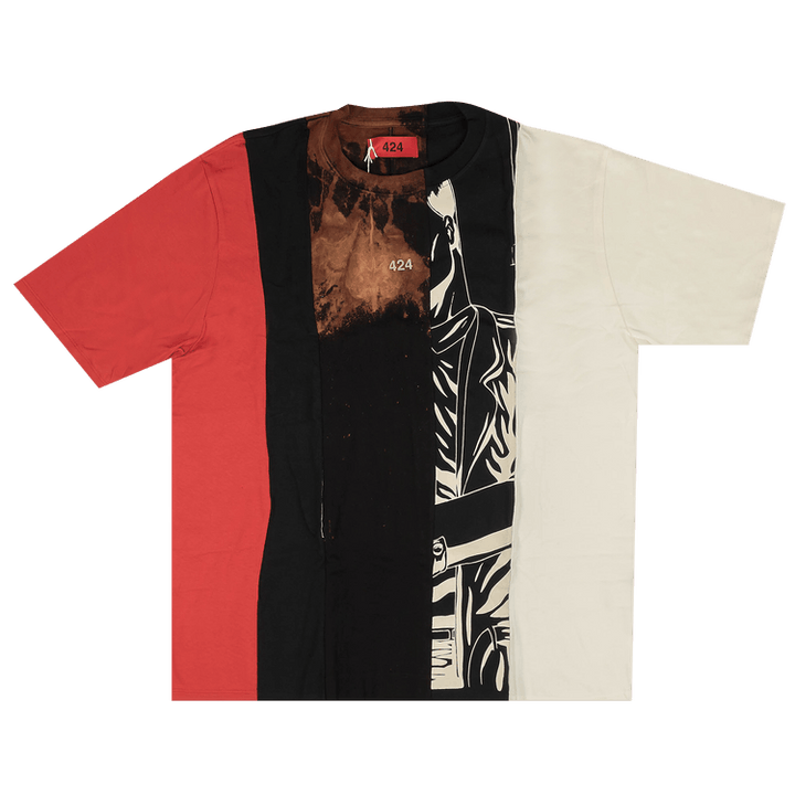 424 Reworked Short-Sleeve T-Shirt 'Black/Multicolor'