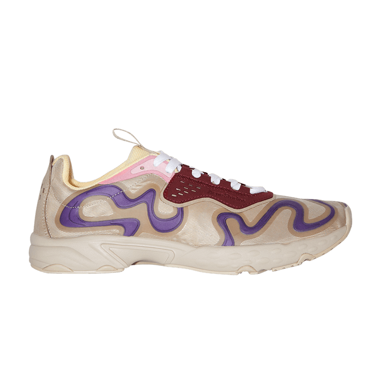 Acne Studios Ribbon Logo Lace-Up Sneaker 'Beige Multi-Color'