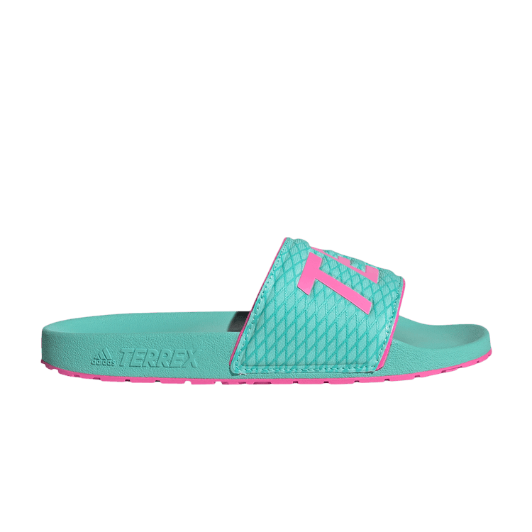 Wmns Terrex Adilette 'Acid Mint Screaming Pink'