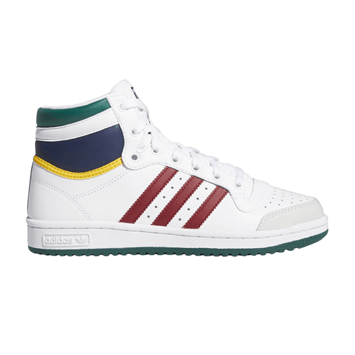 Wmns Top Ten High 'White Maroon Green'