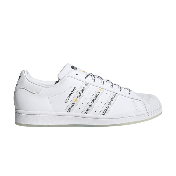 Superstar 'Logo Stripes - White Bright Green'
