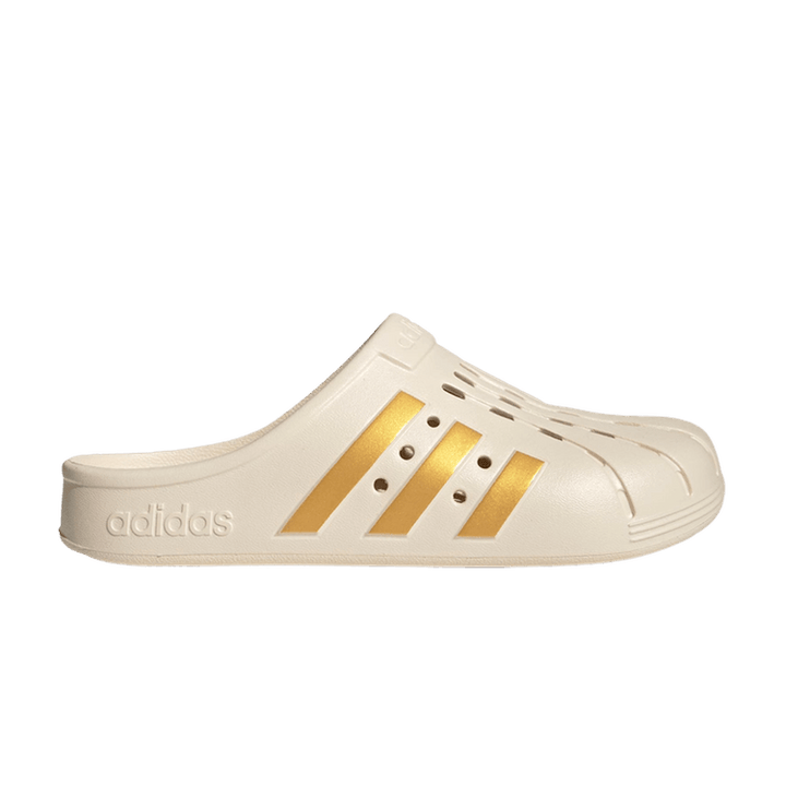 Adilette Clog 'Wonder White Gold Metallic'