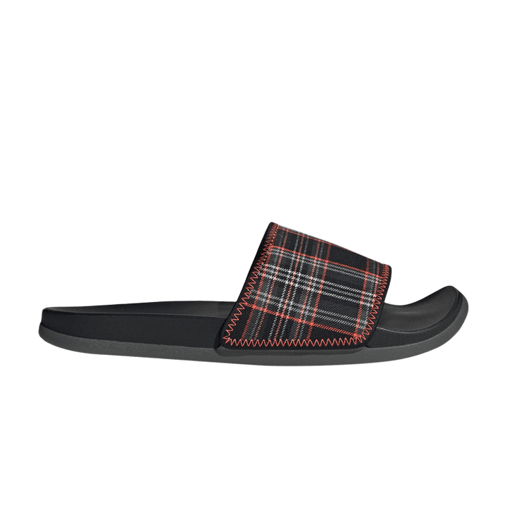 Adilette Comfort Slide 'Black Plaid'