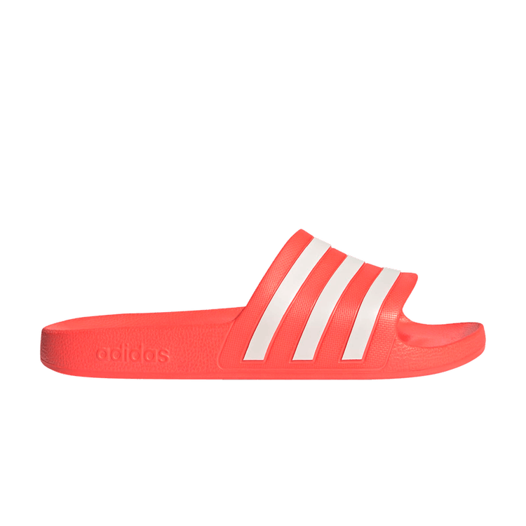 Adilette Aqua Slide 'Solar Red White'