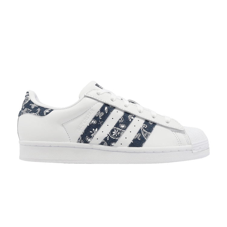 Superstar 'Paisley - White Crew Navy'