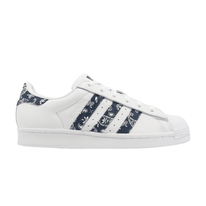 Superstar 'Paisley - White Crew Navy'