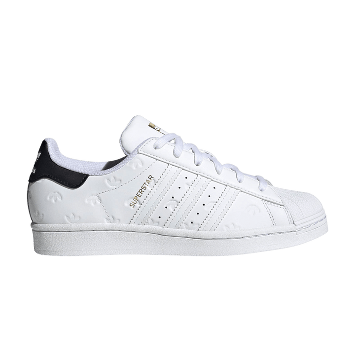 Wmns Superstar 'Allover Debossed Trefoils - White Black'