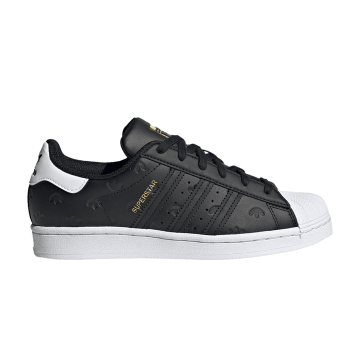 Wmns Superstar 'Allover Debossed Trefoils - Black White'