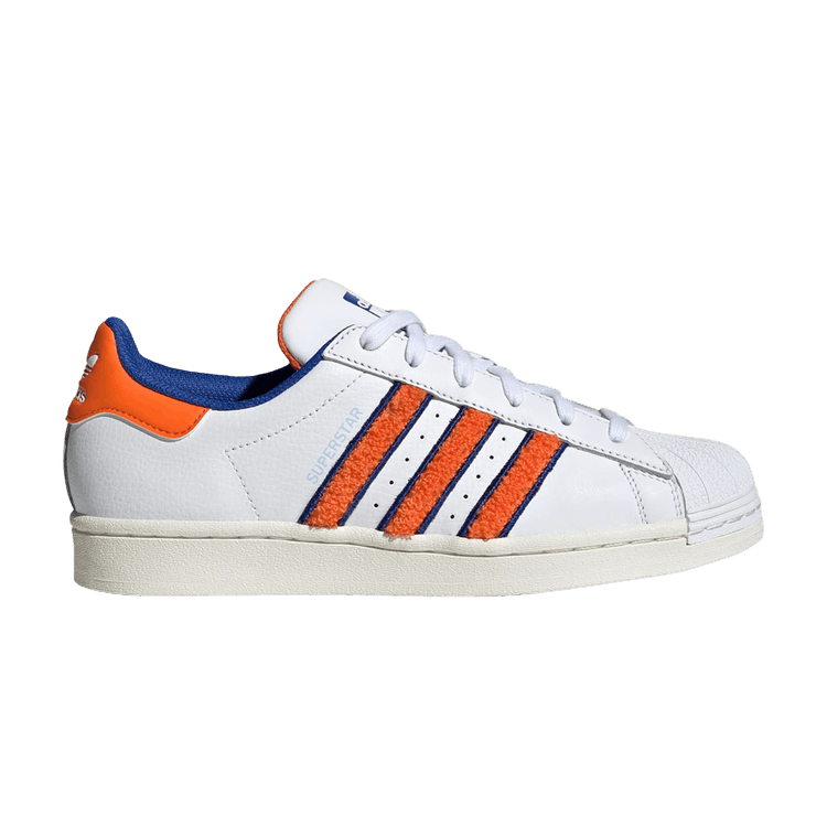 Wmns Superstar 'White Orange Royal Chenille'